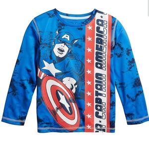 NWT Marvel Captain America Active Longsleeve